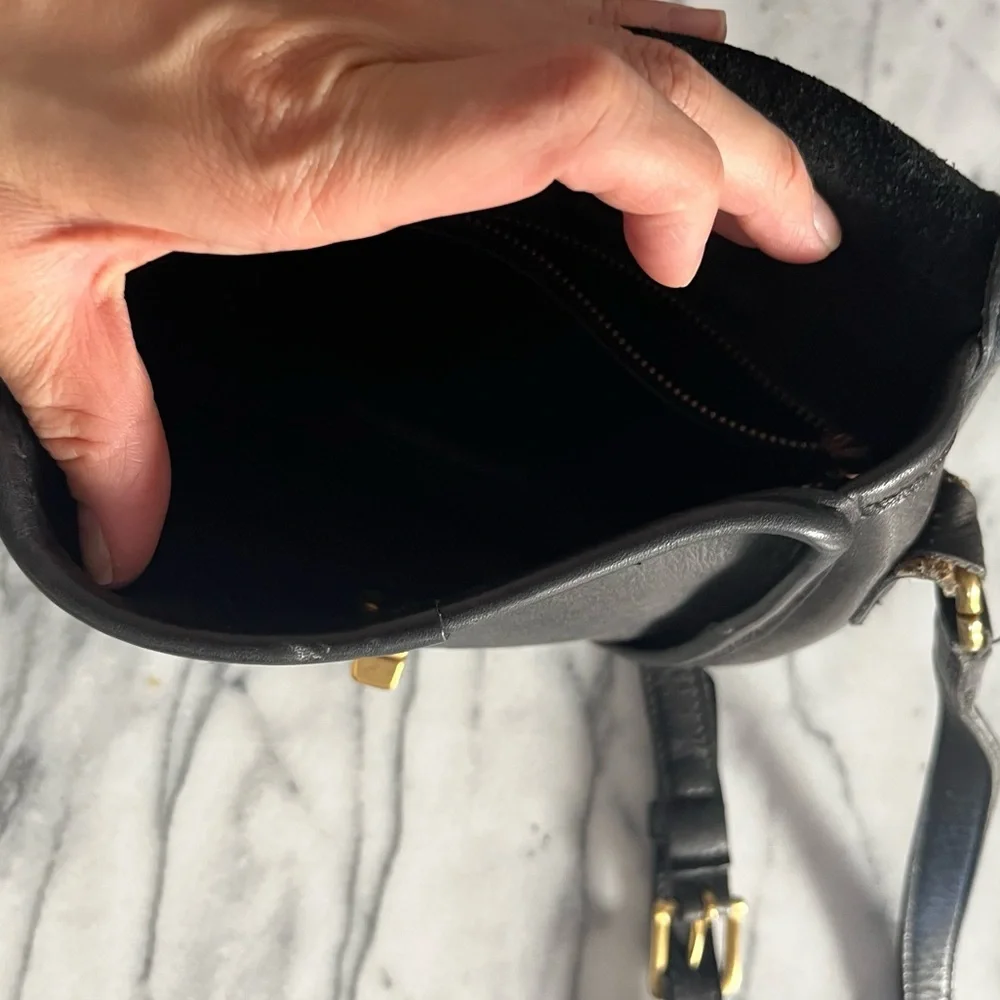 Vintage Coach Watson Bag Style 9981 USA Made Black Leather Crossbody